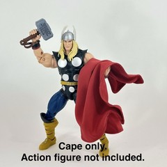 Red Wired cape for Marvel Legends 80th Thor 6″ action figure 1/12 Scale Custom