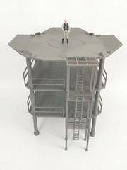 HUGE INDUSTRIAL MECH LANDING PAD 1:18 figure STAR WARS DIORAMA TOWER PLATFORM
