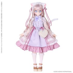 Azone Dreamin Mebae A Gift From M.k White Cat 22.5cm/8.8In 1/6 Full Set Gift