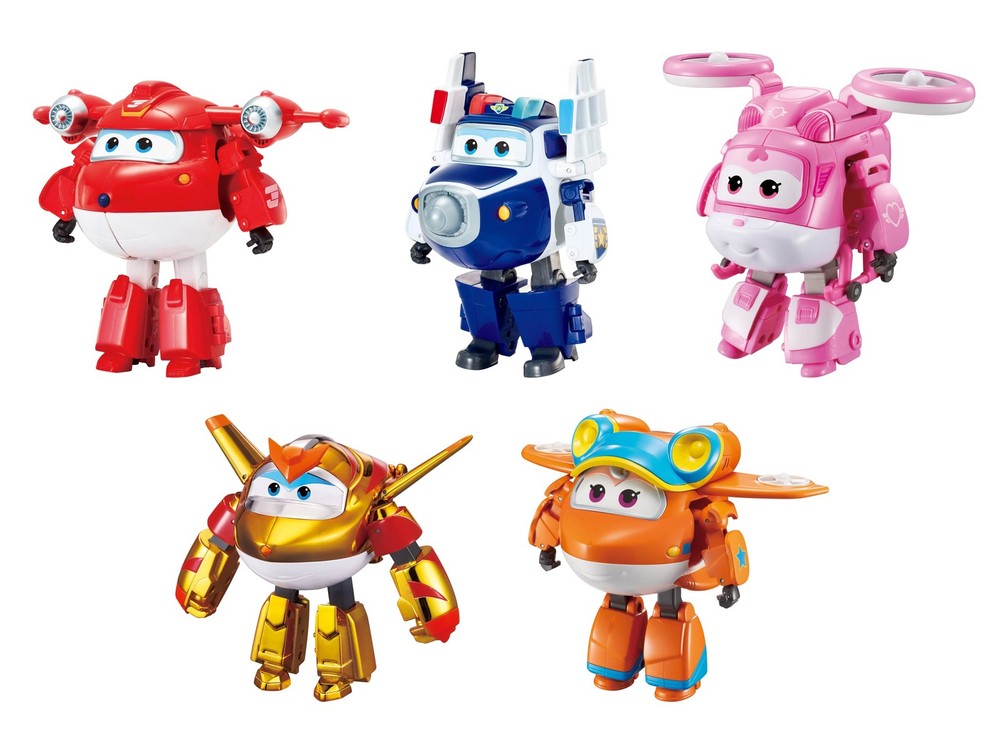 5-Pack, Jett, Paul, Dizzy, Golden Boy & Sunny Transforming Action Figures Pla…