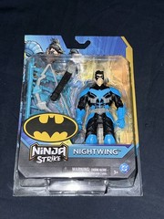 DC BATMAN NINJA STRIKE NIGHTWING JOKER KATANA BLADE BATWING SPIN MASTER LOT OF 4