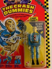 AFA READY LARRY The Crash Test Dummies 1991 LARRY Action Figure Tyco Toys MOC!!