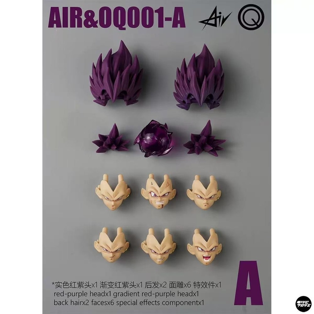 AIR&OQ custom UE Vegeta 1/12 shf Ultra Ego Vegeta Head sculpture kit IN STOCK