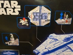 Star Wars Micro Galaxy Squadron GHOST Rebels Light & Sounds w/4 Mini Figures