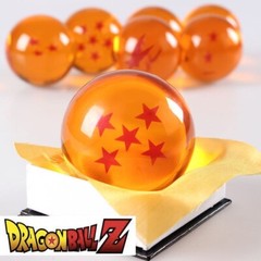 New Dragon Ball Z Stars Crystal Glass Ball 7pcs with Gift Box LARGE 76MM