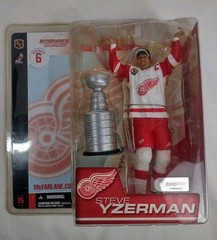 Steve Yzerman Detroit Red Wings NHL Series 6 Figure With Stanley Cup McFarlane