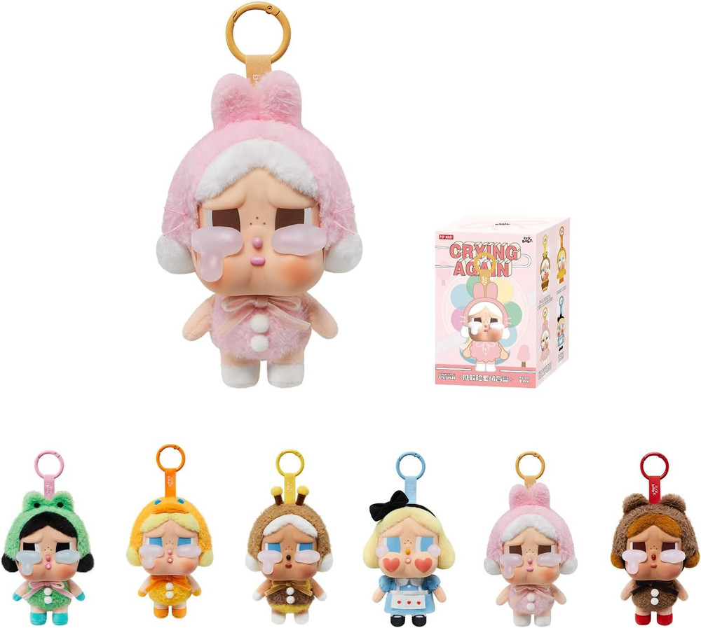 Crybaby Tears Factory Series – Vinyl Face Plush Blind Box, Random Design, Collec
