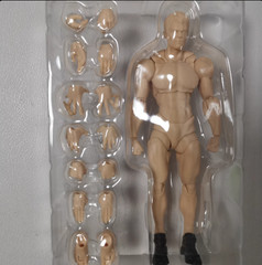 US Wind Toys 1/12 Pale Skin Flexible Man Jointed 6″ Male Figure Head Body Toy