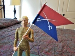 Custom Accessory Guidon Flags for Your Marx 1/6 Cav & Custer Figure, Johnny West