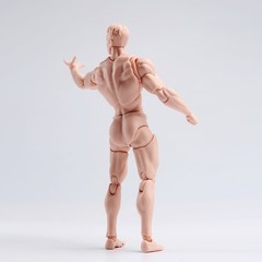US Wind Toys 1/12 Pale Skin Flexible Man Jointed 6″ Male Figure Head Body Toy