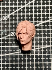 1/12 1/4 1/6 1/18 Unpainted Leon Game Man Head Carved Model Toys