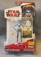 Star Wars The Clone Wars Aayla Secura Figure, 3.75″ CW40 Hasbro