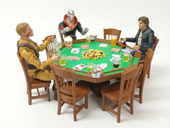 1:12 POKER PLAYSET TABLE CHAIRS DRINKS + for 6in figure diorama star wars GI JOE