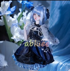 1/4 Shuga Fairy Blue Lolita Dress With Clothes Ball-jointed Doll Action Figure