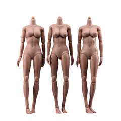 USA 1/6 Female Pale Suntan Large Chest Flexible Body 12inch Action Figure Model
