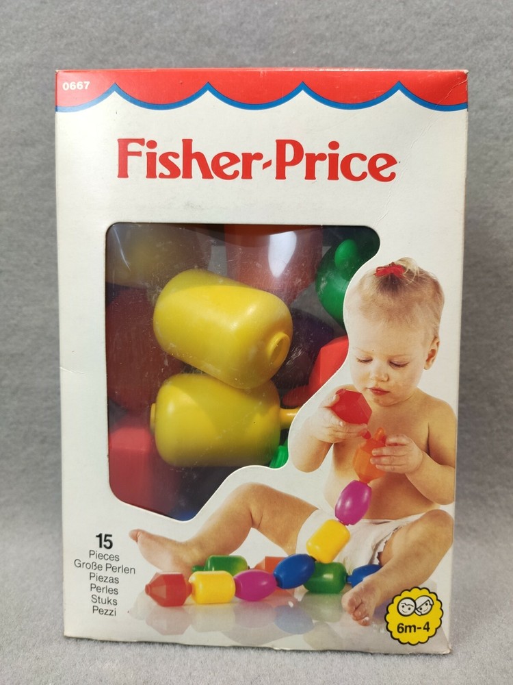 Fisher Price 0667 15 Colored Pieces Construction 6 12 24 36 Months 3 4 Years