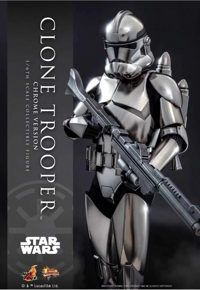 MMS643 SW2 CT CH Clone Trooper Chrome Version Star Wars Hot Toys Sideshow