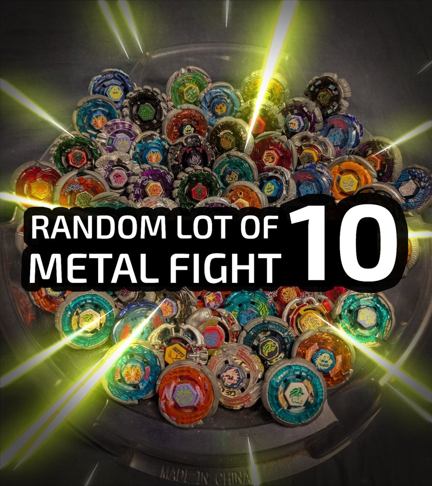 Beyblade Metal Fight Random LOT OF 10 Takara Tomy Hasbro Authentic Metal Fusion