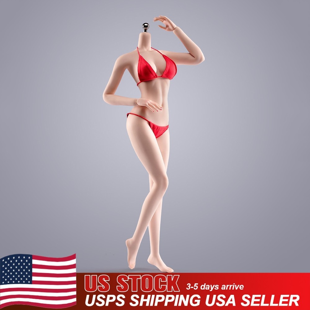 ANT T303B 1/6 Super Flexible Female Seamless Pale Medium Breast 12” Figure Body