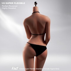 ANT T302 1/6 Female Makeup Seamless Body Copper Suntan Large Bust For 12″ Figure
