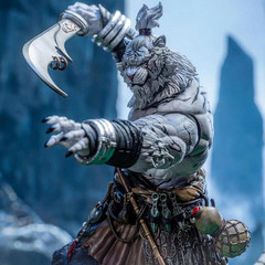 MU 1/12 Action Figures – Furay Planet Tiger Weng the Blade Master White – 8‘’, C