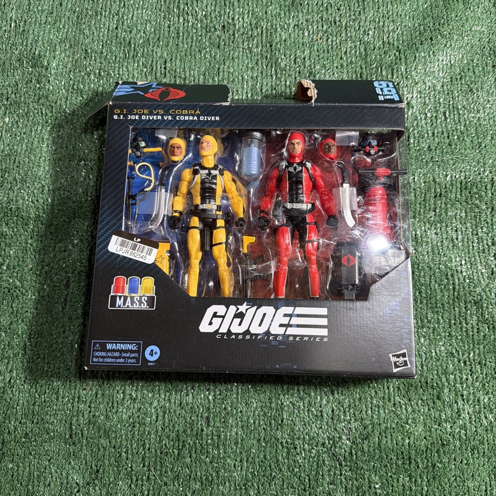 G.I. Joe Classified MASS G.I. Joe Diver Vs Cobra Diver 2 pack BOX DAMAGE