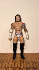 CM PUNK WWE MATTEL CUSTOM 2007-2008 ECW FIGURE ROOTED HAIR