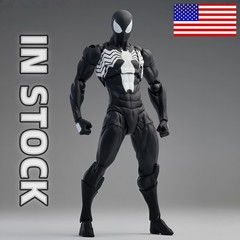 US Stock CT Toys Messtoys Symbiote Spider-Man Black Spider Action Figure Boxed