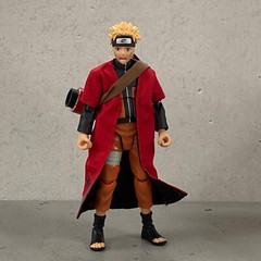 PB-R-SAG: 1/12 scale custom Fabric Robe & Scroll for SHF Sage Mode Naruto