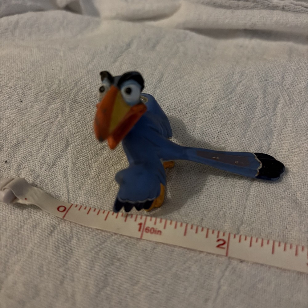 Disney The Lion King Zazu Bird Blue Miniature PVC Cake Topper Figure Toy 1.5″