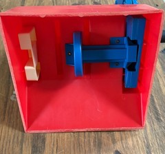 1980 Ideal Evil Knievel Team America Red White Blue Energizer Launcher Working