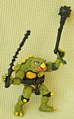Vtg 1991 TMNT Tokka Figure 100% COMPLETE Playmates Ninja Turtles Secret of Ooze