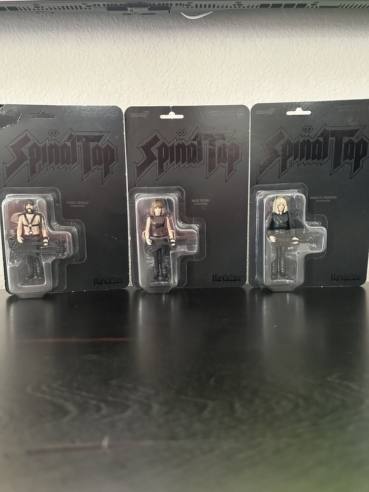 Spinal Tap None More Black Super7 Reaction Complete Set of 3