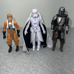 Hasbro 6” Star Wars Black Series Figures Luke Skywalker Snow trooper Mandalorian