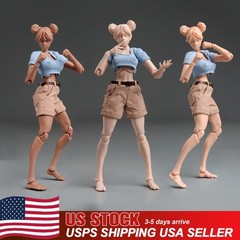 Romankey X COWL 1/12 Female Soldier Figure 6inch Pale Skin Joint Body Model Toys
