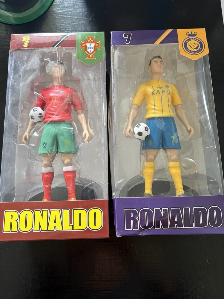 2 Cristiano Ronaldo 8” Figures Banbo Toys Soccer Football PORTUGAL AL NASSR #7