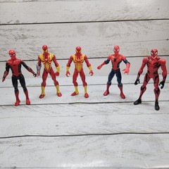 Marvel Spider-Man Lot Of 5 5.5″ Basic Action Figures Modern Adjustable Hasbro