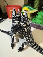 3D Printed Articulated Tegu Lizard Large Articulated Collectable Toy Gift