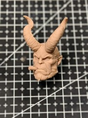 1/12 1/4 1/6 1/18 Unpainted Hellboy Comics Baron Head Carved Model Toys