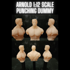 1 ARNOLD PUNCHING DUMMY, For 1:12 Scale Figures, Custom Design for 6″ Figures