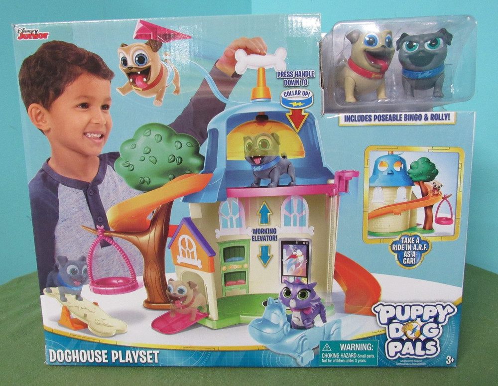 Disney Junior Puppy Dog Pals House Doghouse Playset Bingo & Rolly NEW
