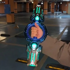 viral dual Lightsaber Glowing Laser Rotating Sword Toys Spark Spinning Sword Do