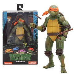 NECA Ninja Turtles 1990 Movie TMNT Teenage Toys Mutant 7″ Action Figure – BNIB