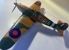 1:18 scale Hawker Hurricane Model Kit-Disassembled and Unpainted