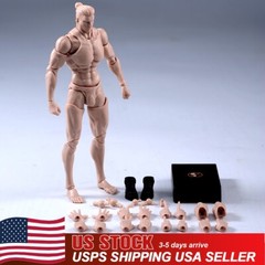 USA Romankey COWL 1/12 Male Action Figure Body 6in Pale Skin Joint Model w/Head
