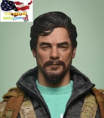 1/6 male head sculpt soldier G Benicio phicen hot toys Ganghood worldbox ❶USA❶