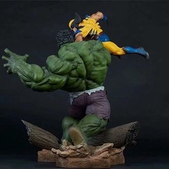 US STOCK Hulk VS. Wolverine 13” Figure Statue Model Toy Collection Gift PVC New