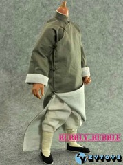 1/6 Bruce Gray Color Chinese Style Kung Fu Robe Suit Set For 12″ Hot Toys Figure
