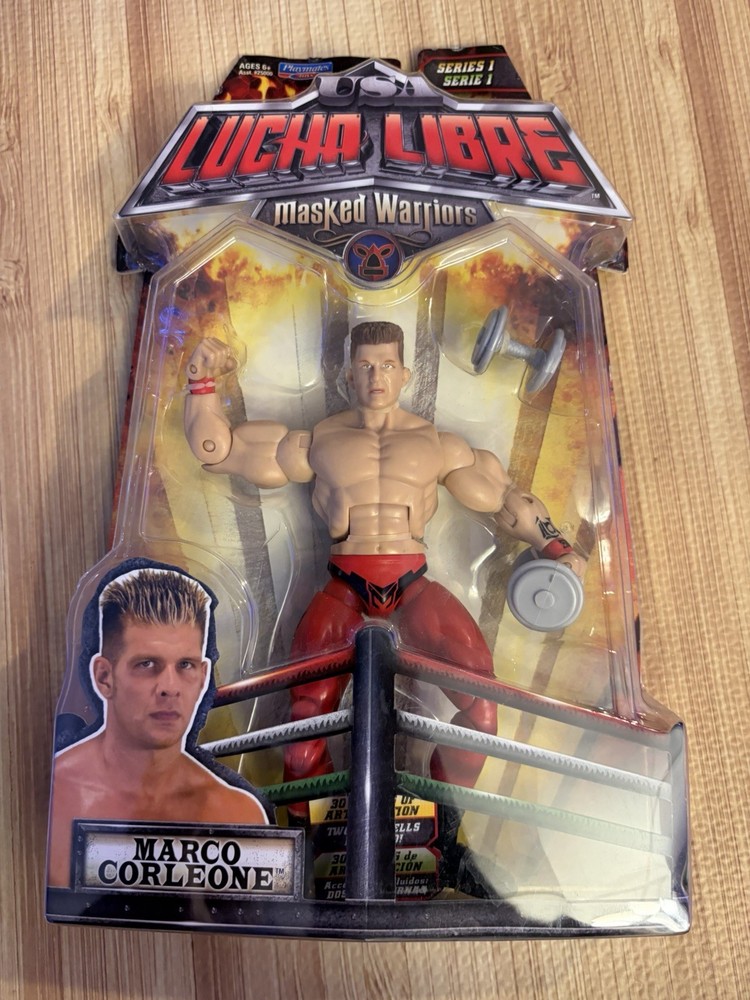 Marco Corleone Lucha Libre Masked Warriors Mark Jindrak Figure Playmates