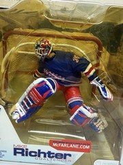 McFarlane NHL Series 4 New York Rangers Mike Richter Blue Variant Figure OPENER